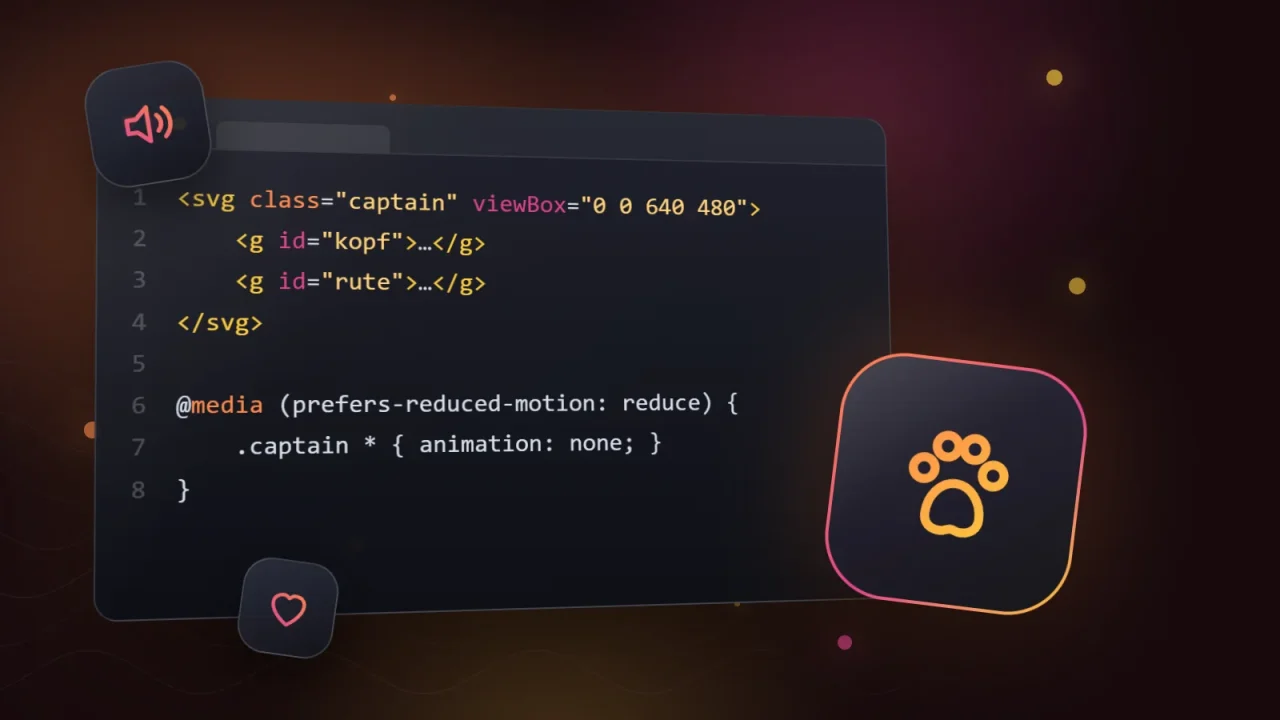 Captain: Wie ein Website-Maskottchen in reinem Code entsteht
